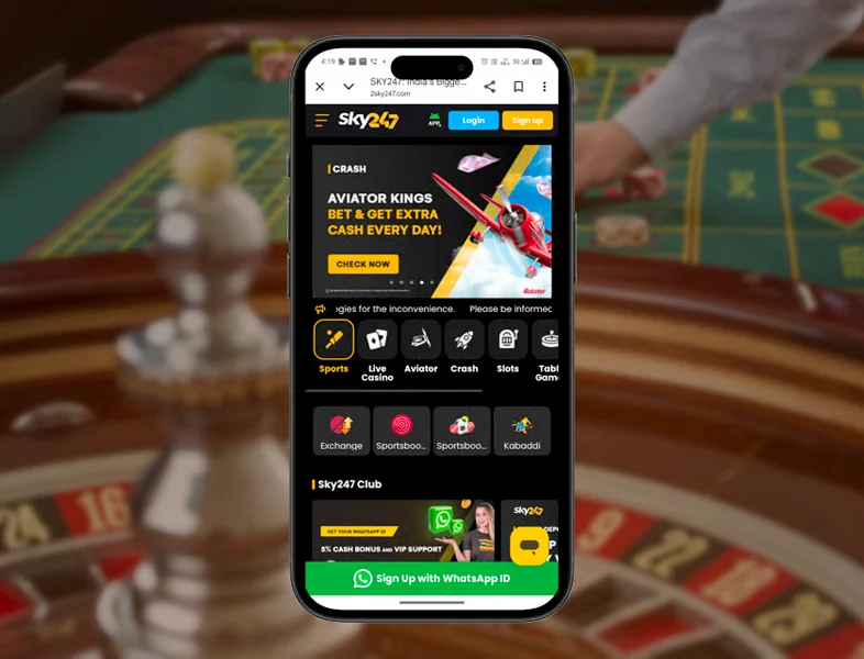 Access to live betting via mobile app