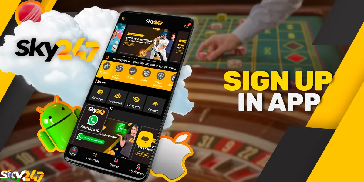 Signing in to your personal account via the app