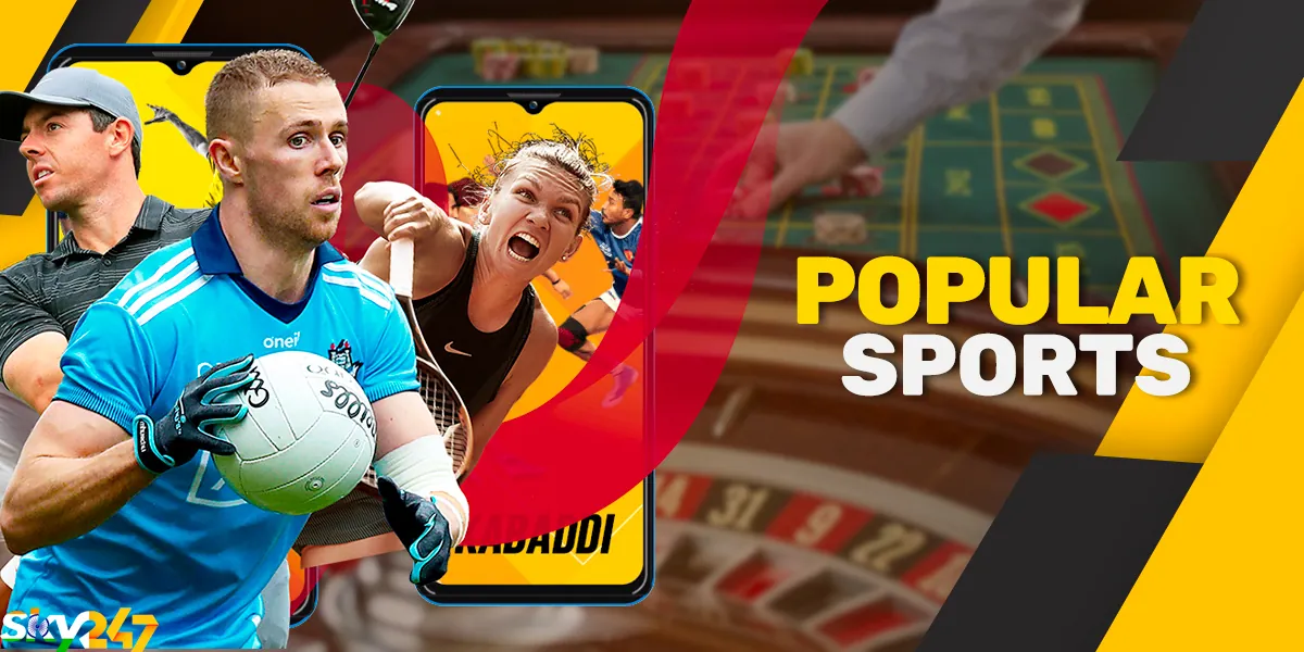 Sports on which you can bet